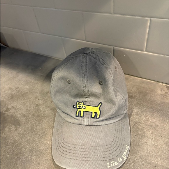 Life Is Good Dog Hat - Picture 2 of 5